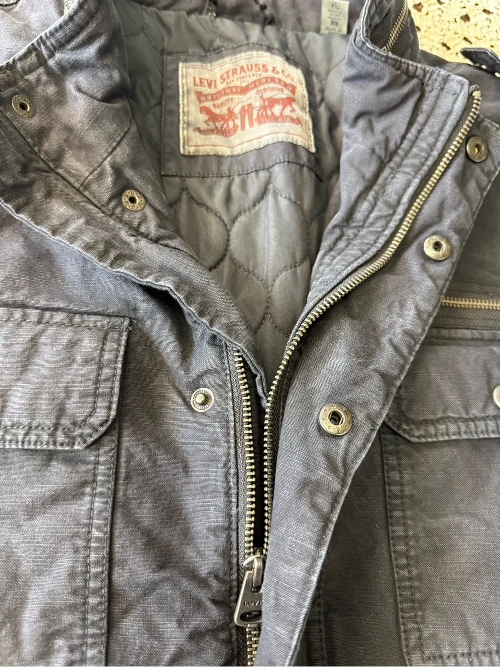 Levi's Dark Gray Military Field Jacket
